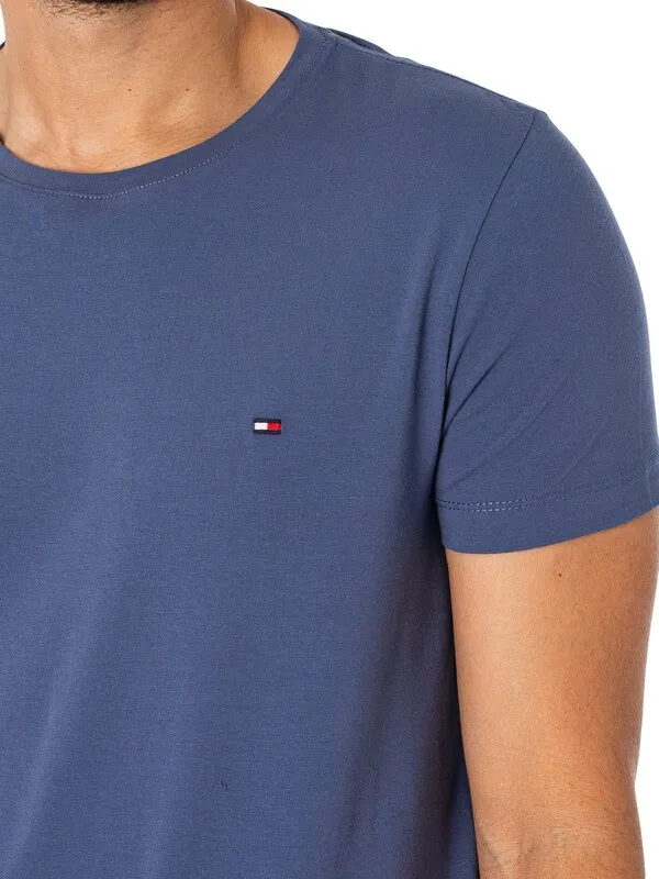 Tommy Hilfiger Stretch Slim Fit T-Shirt - Faded Indigo