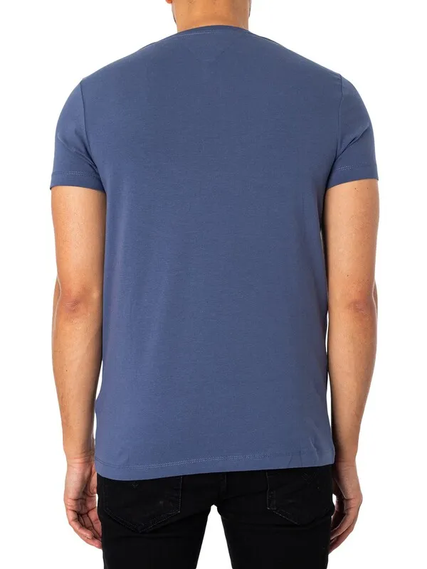 Tommy Hilfiger Stretch Slim Fit T-Shirt - Faded Indigo