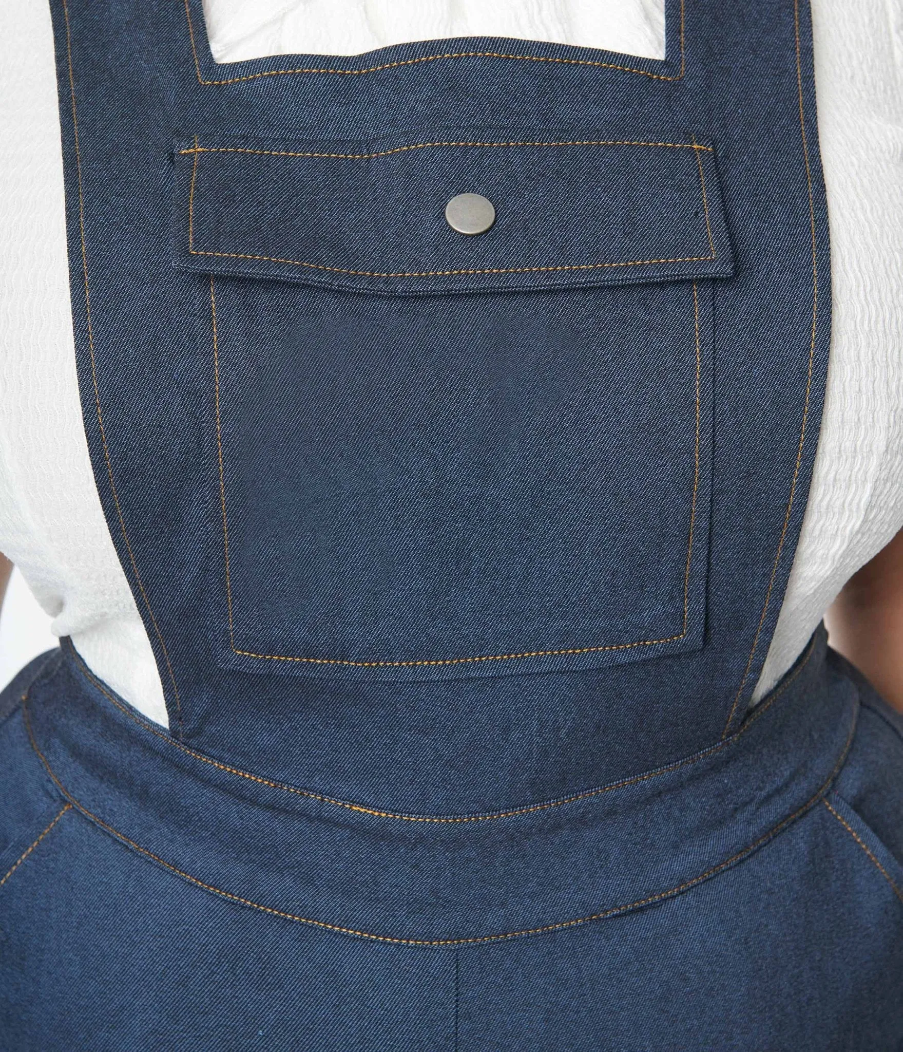 Unique Vintage Plus Size Dark Denim Overalls