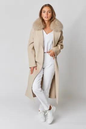 Victoire II Cashmere Coat - Beige