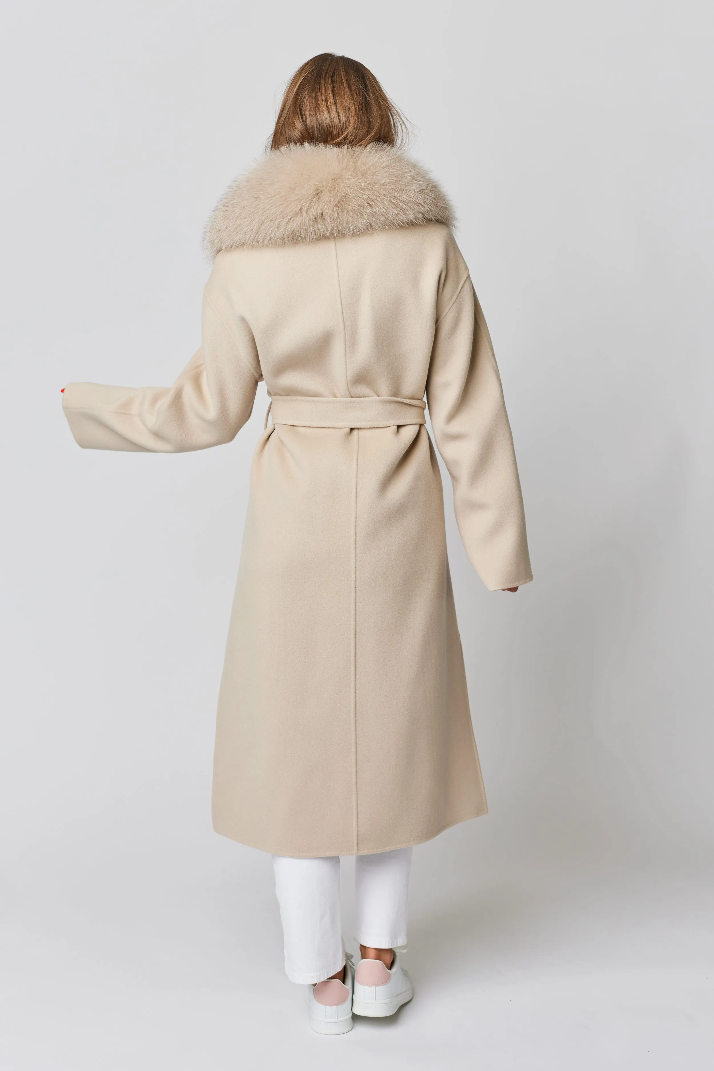 Victoire II Cashmere Coat - Beige