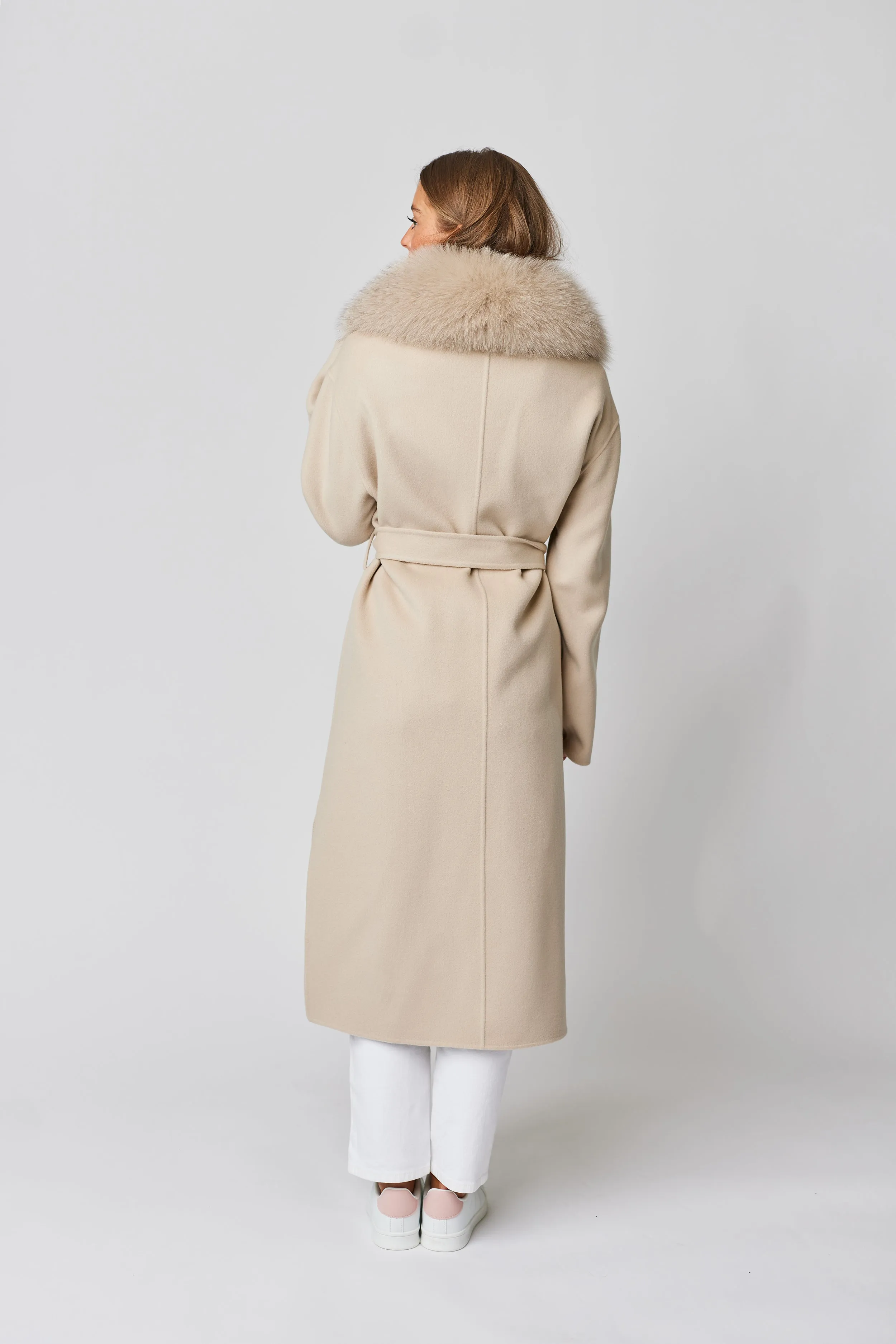 Victoire II Cashmere Coat - Beige