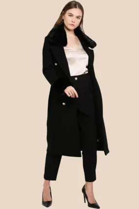 Villanelle Fur Cuff Robe Coat