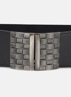 Vintage Metal Weave Buckle Belt