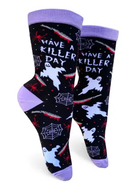 Women's Have a Killer Day Crew Socks